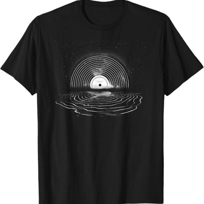 

Vinyl Music Vinyl Moon Vinyl Record Lovers Collectors T Shirt 5XL різнокольоровий