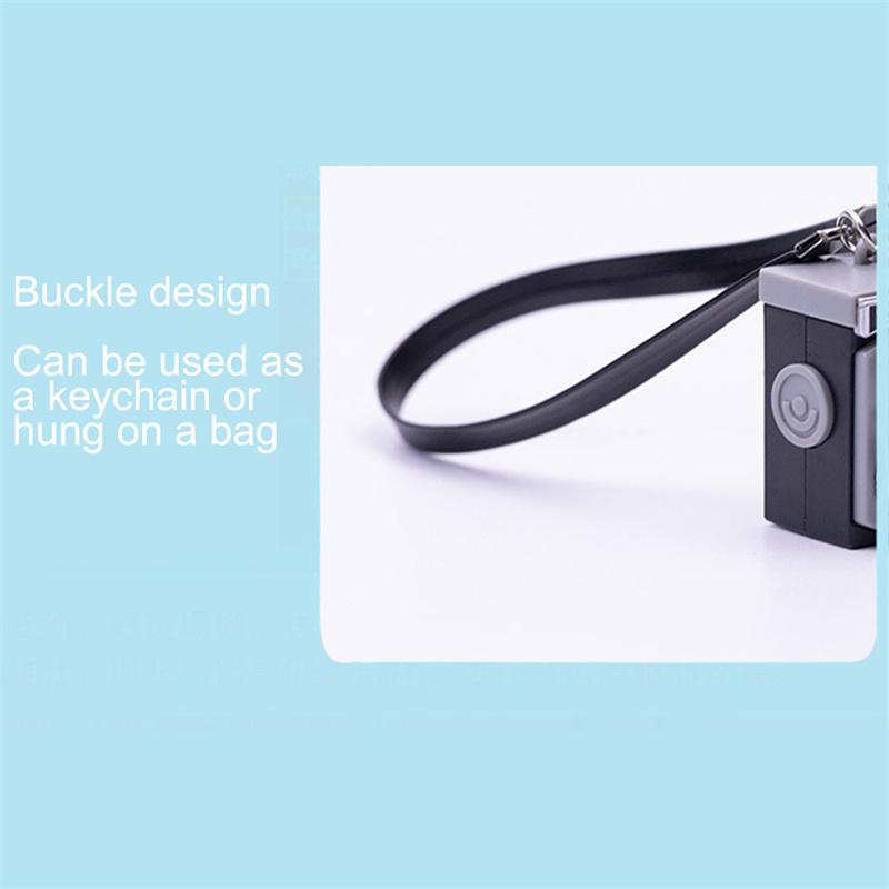 Mini Camera Keychain Car Key Chain Key Ring Led Flashlight Colorful Kaca Key