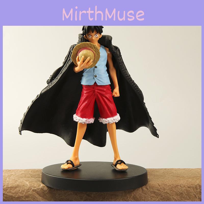 Luffy One Piece Pvc Anime Model Ornament With Cloak Design Toy For Fans Gift