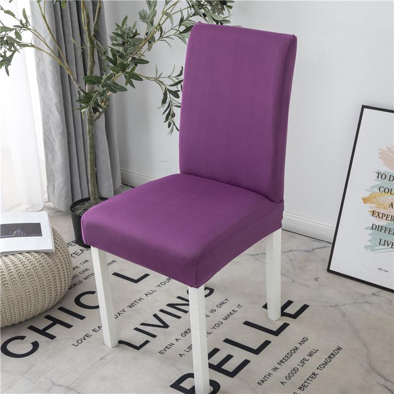 Grey Color Chair Covers Spandex Desk Seat Chair Covers Seat Protector Slipcovers For El Banquet Wedding Universal Size 1Pc