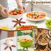 Wooden Tree Trivet with Utensil Holder Heat Resistant Table Mat For Hot Dishes Pot Bowl Pan Teapot Cup Coaster Insulated Pad Set