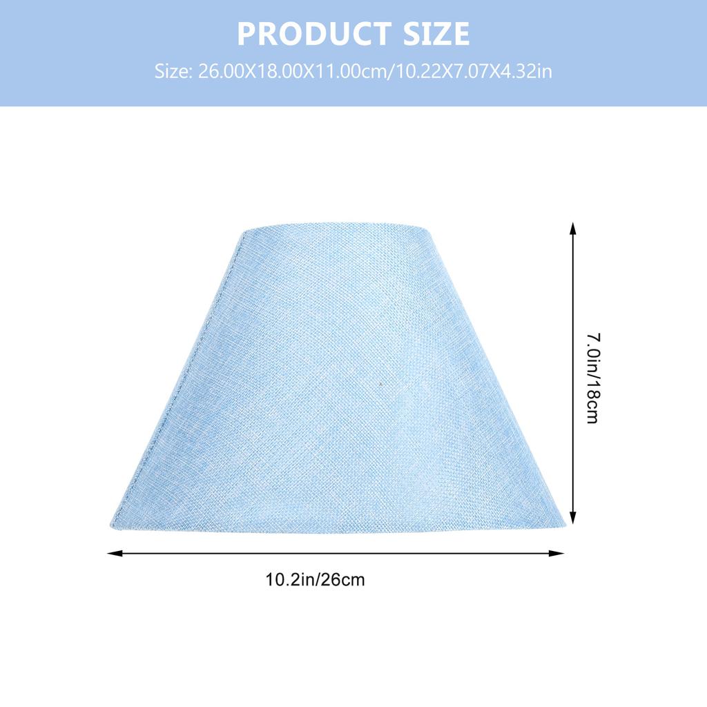 Small Linen Lampshade E14 E27 Light Socket Desk Lamp Wall Lamp Replacement Cover Retro Style Drum Lampshade Indoor Light