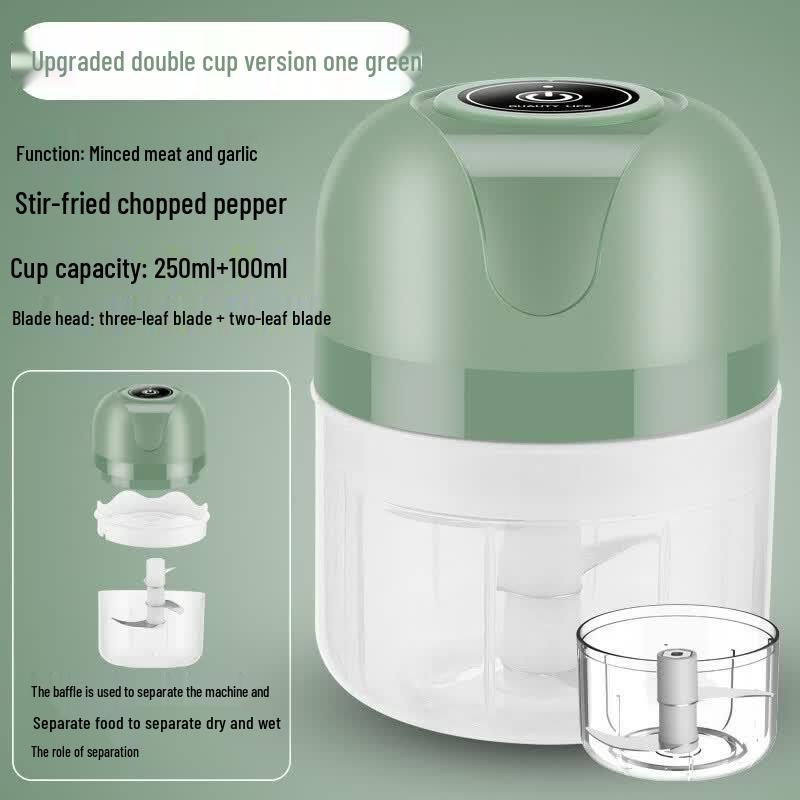 ZISIZ Portable Rechargeable Wireless Garlic Chopper