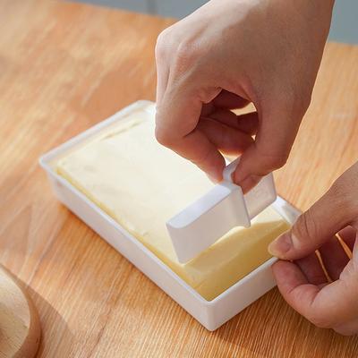 Portable Solid Butter Cutting Storage Box Kitchen Accessories Refrigerator Fresh Keeping Box Breakfast Cheese Fresh-Keeping Box