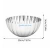 B0KB 304 Stainless Steel Glossy Shell Fruit Serving Bowl Dish For Dining Table