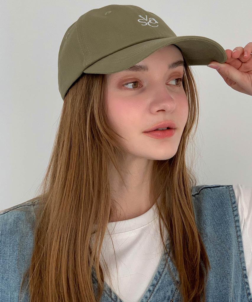 Baseukala Vasc Logo Stitch Embroidered Ball Cap Khaki