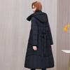 Middle-aged Women Down Cotton-padded Jacket Women Over The Knee Long Plus Size Slim Belt Cotton-padded Jacket Women Plus Size Cotton-padded Jacket