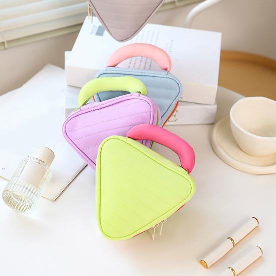Sminkväska Hållbar Mini Kosmetisk Förvaringsväska Stor Kapacitet Mjukt Material Reseorganisatör Förvaringspåse för Läppstift Nycklar Parfym