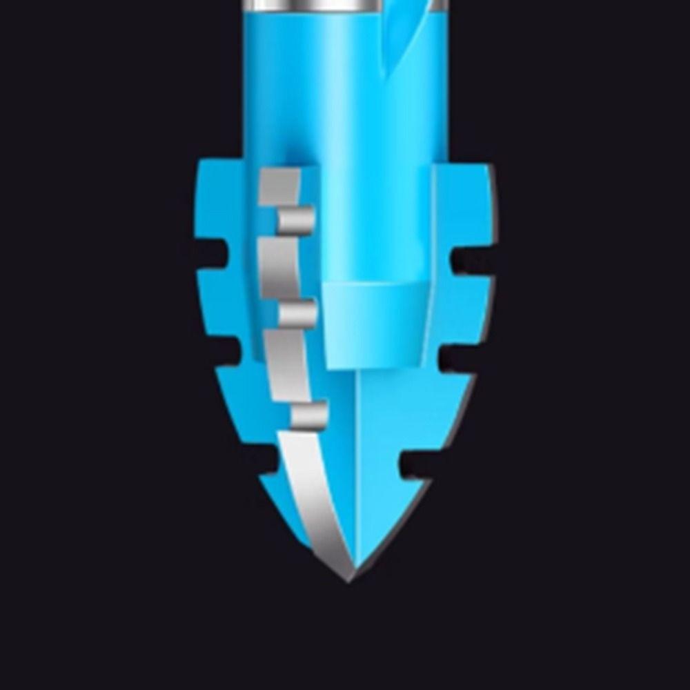 Four-Edged Eccentric Drill Bit Serrated High Hardness Concrete Drill Bit Set Skewed Head Tile Drill Bit Drilling Tool