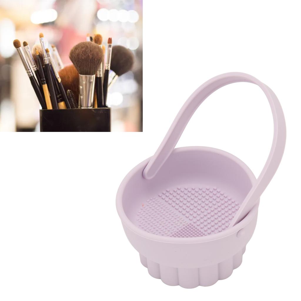 Silicone Makeup Brush Cleaner Quick Drying Multifunctional Cosmetic Sponge Brush Bristle Cleaning Bowl