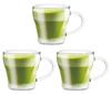 Set of Dishwasher and Microwave Glass Coffee Commercial Heat-Resistant Mug, 330ml, 3, Safe, Mug, Glass, Glass, TA-501-JAN