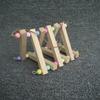 1PC Wood Parrot Swing Toy Hanging Climbing Ladder Bird Perch Stand Blocks Chew Toys For Budgie Cockatiel Conure Cage Accessories