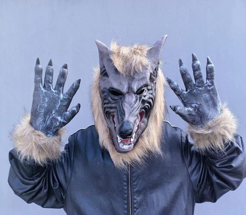 Halloween Werewolf Horror Masquerade Full Head Wolf Mask