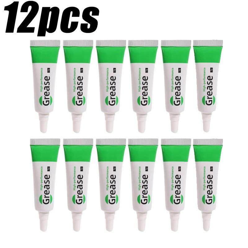 12PCS Small Package Lubricating Grease Fitness Equipment Maintenance Oil Automotive Spark Plug Insulating Silicone Grease Paste