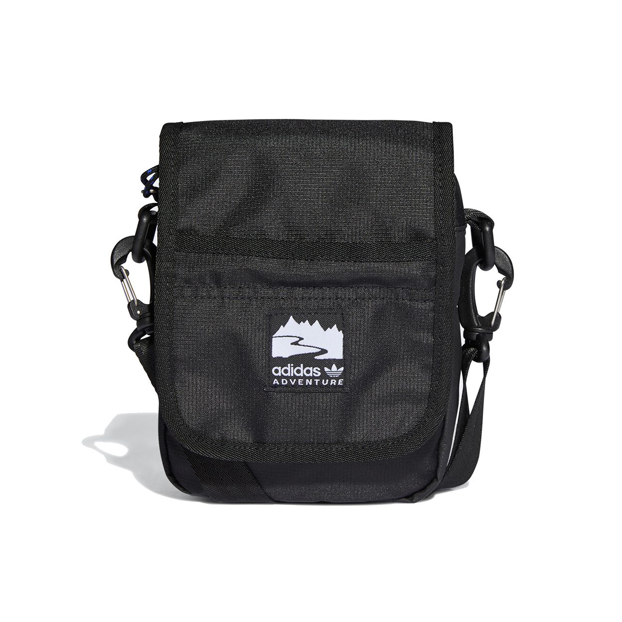 Adidas Originals Flap Bag Velcro Closure Multifunctional Trendy Casual Sports Unisex Shoulder Bag Black H22730 MISC