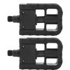Vintage Folding Mountain Bike Pedals Nylon Non-Slip Bicycle Foot Rest Cycling Parts(Black )