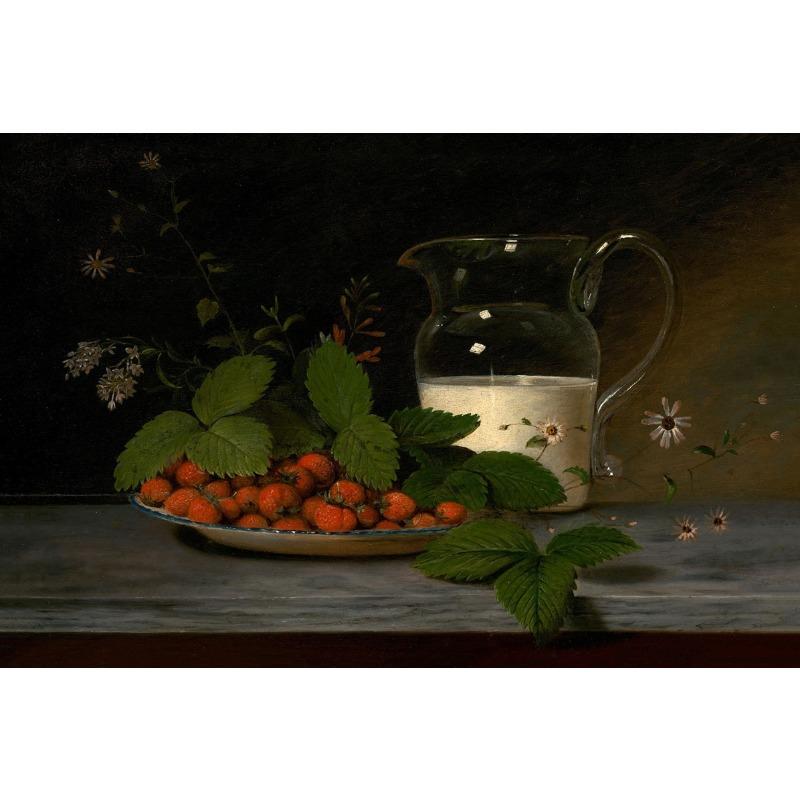 Vintage Country Kitchen Strawberry Lemon Fruit Still Life Posters Prints Canvas Painting Wall Art Picture Living Room Home Decor