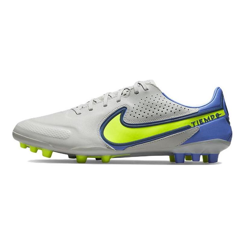 Nike Unisex Legend 9 Pro AG Soccer Shoes Grey/Yellow DB0448-075