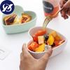 Heart-shaped Bowl Ceramic Steamed Egg Plate Dessert Salad Bowl Oven Baking Dinnerware
