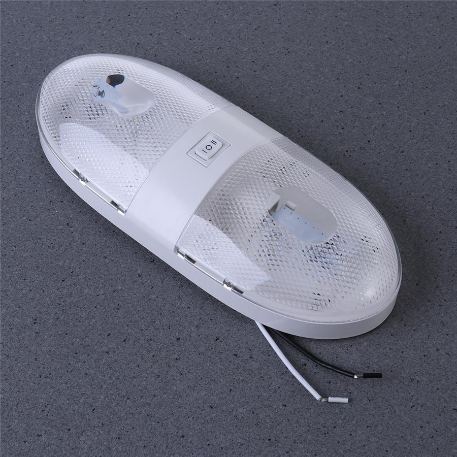 2 Pcs Optronics RV Car LED Ceiling Light Marine Boat Camper Trailer Dome Lamp Caravan 12V 340LM