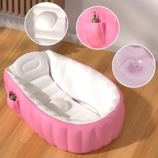 Yousheng Girls Inflatable Bathtub Easy Storage Baby Shower Tub Kids Inflatable Beach Camping Bathtub Multi-functional Pool