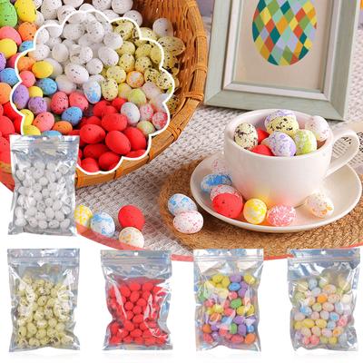 50pcs Colorful Easter Eggs Decoration, Foam Easter Eggs For DIY Crafts, Easter Basket Decorative Eggs For Vase Filling Easter Table Decoration