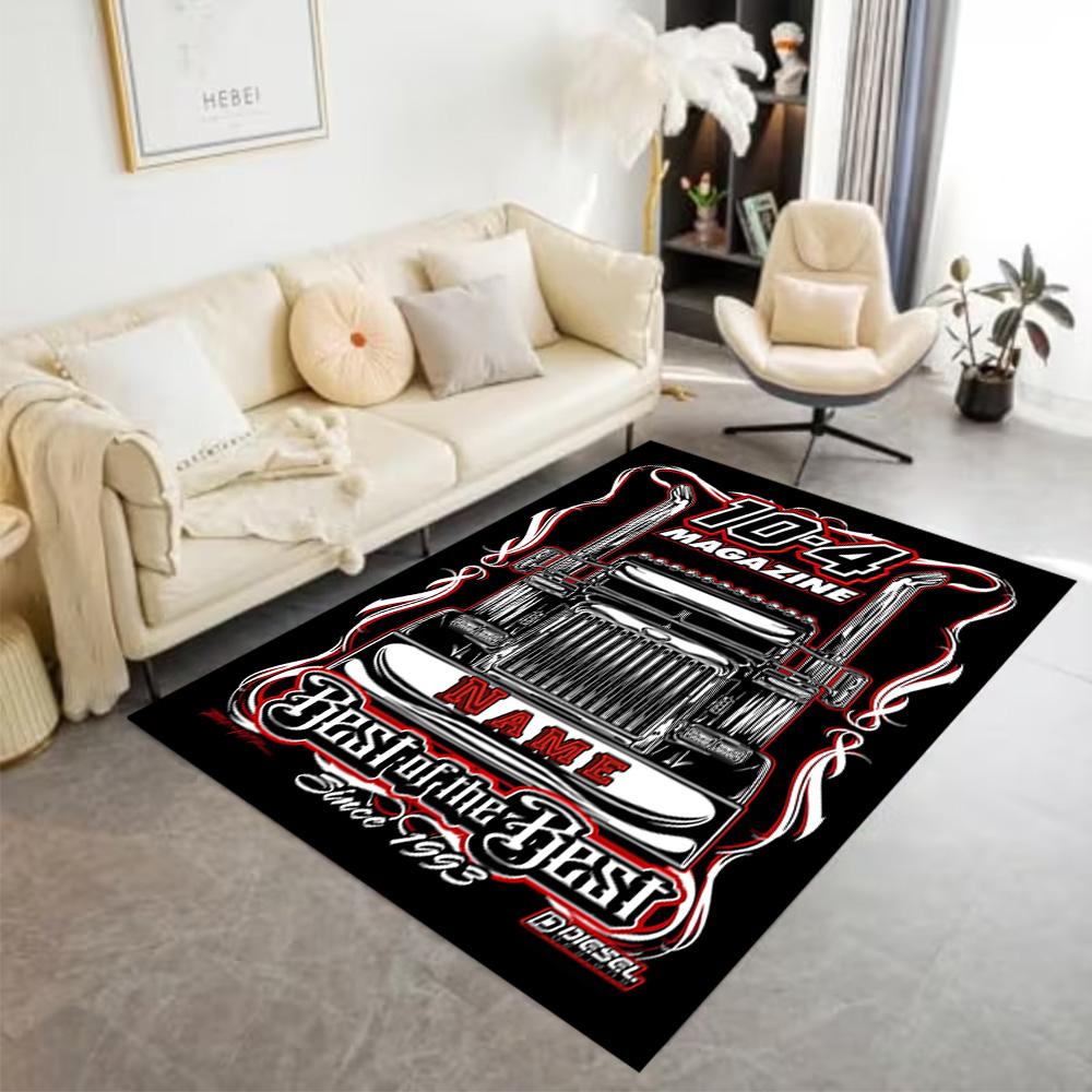 Truck Culture Classics Since 1993 Customize Your Name Area Rug Perfect for Game Room Entryway Dormitory Kitchen Antislip Carpet Anime Office Decor