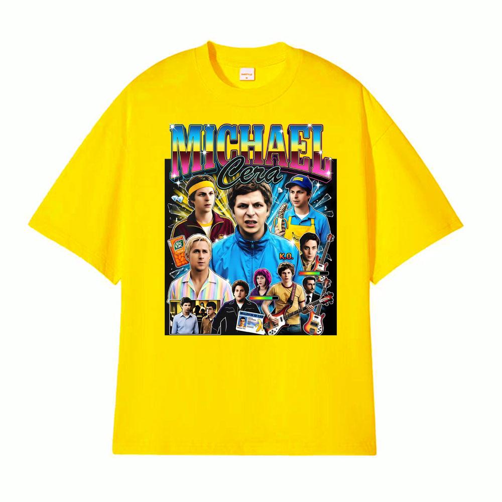 Michael Cera Superbad Merch McLovin Drivers T Shirts Bad Bunny 2026 Print Tshirts Men Women High Street Vintage Classic Tshirt