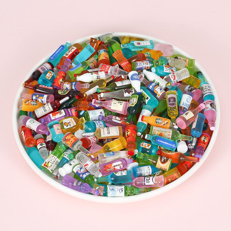 10PCS Cute Miniature Simulation Food Model Resin Dolls House Accessories DIY Pretend Play Toys Resin Food Blind Box Desktop