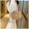 New High-end Straw Bag Woven Bag Women's Shoulder Straw Bag Versatile Portable Women's Bag Seaside Vacation Beach Bag