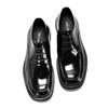 Spring And Autumn New Men'S Handmade Square Head Business Casual Leather Shoes British Dress Leather Breathable Big Head Leather Shoes Wedding Shoes