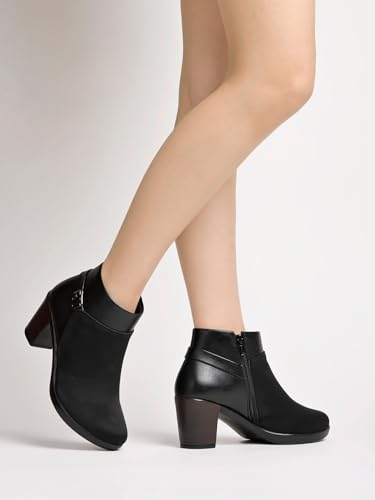 Shoetopia girls BT-3407 Black Ankle Boot - 6 UK (Girls-BT-3407-Black) 6 UK