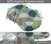 Vargottam Indoor Outdoor Round Bistro Chair Cushions Block Print 15-Inch Bistro Chair Pads Waterproof Seat Chair Cushion For Home