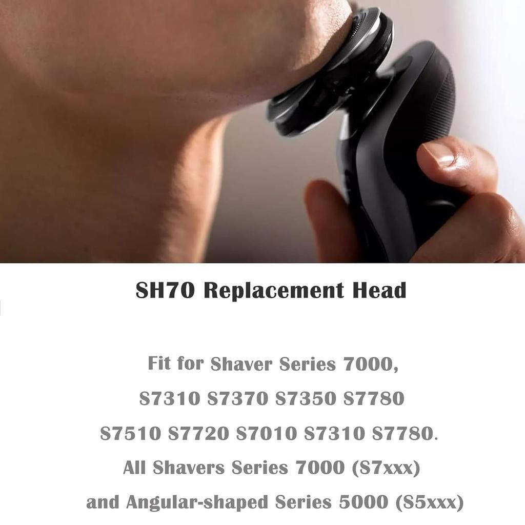 SH70 Replacement Head Blades Compatible with philips Series 7000 Electric Shavers, SH71 Replacement Heads Compatible with noreclo Series S7000 S7010