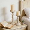 1/2PC Candle Holders Party Table Decor Home Decor Candles Stickers Minimalist Roman Column Photo props Wooden Vintage Rustic
