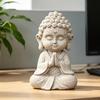 Buddha Statue Ornament Gifts Crafts Chinese Artwork Resin Figurine Sculpture for Cabinet Bedroom