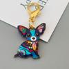 10pcs Creative Gift Dog Keychain for Birthdays Holidays Alloy Key Organiser Ornament Perfect for Personalization