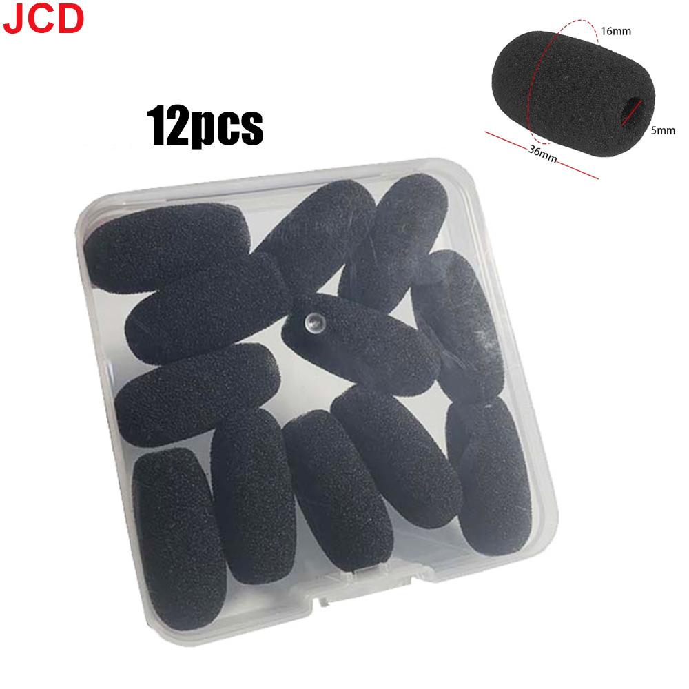 JCD 10pcs Mini Microphone Foam Covers Mic Protector Covers Replacement Headset Windshield Sponge Cover Microphone Cover For Mic