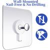 10/100Pcs Transparent Self-adhesive Wall Hooks Photo Frame Clock Screw Hook No Drilling No Nail Hanging Hangers Holder Organizer