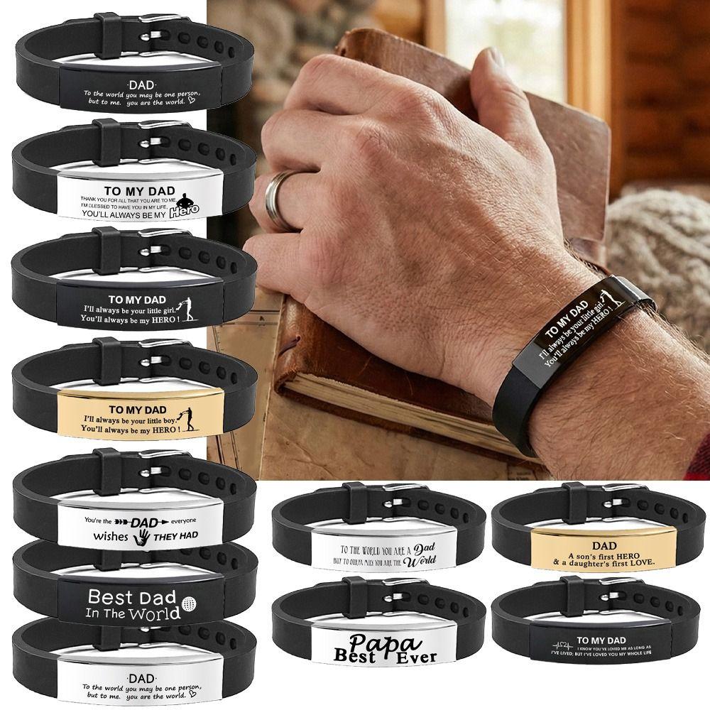 Stainless Steel Family Bracelets Father's Day Gifts Bracelet for Father Father Gifts