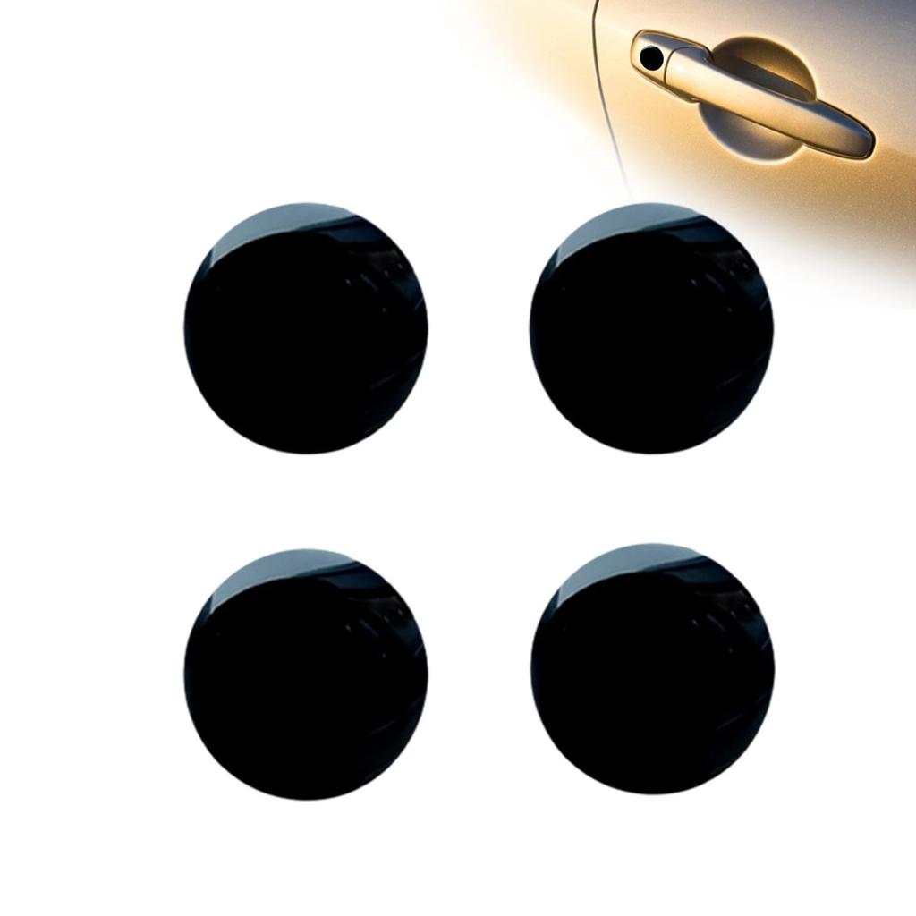 Car Lock Protector Sticker Keyhole Cover 4 Pcs Door Lock Keyhole Sticker Decal Car