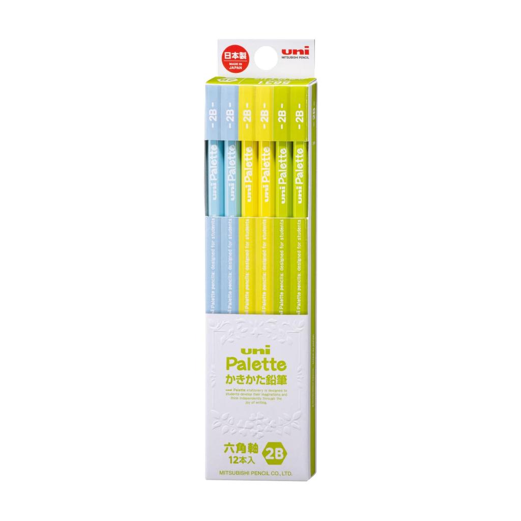 Mitsubishi Pencil 'uni Palette' Writing Pencil, 2B, Color Effect 'Inspiration' Edition, Dozen Pack, K56312B