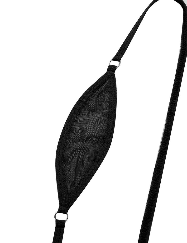Women One Piece Sheer Lingerie Spaghetti Straps Y Back Mini Micro Thong Bikini for Nightwear Swimwear