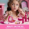 JOYFY Play Purse Set for Little Girls 27 PCS Princess Toy Set with Handbags Makeup Phone Wallet Jewelry Lipstick & Keys Gift