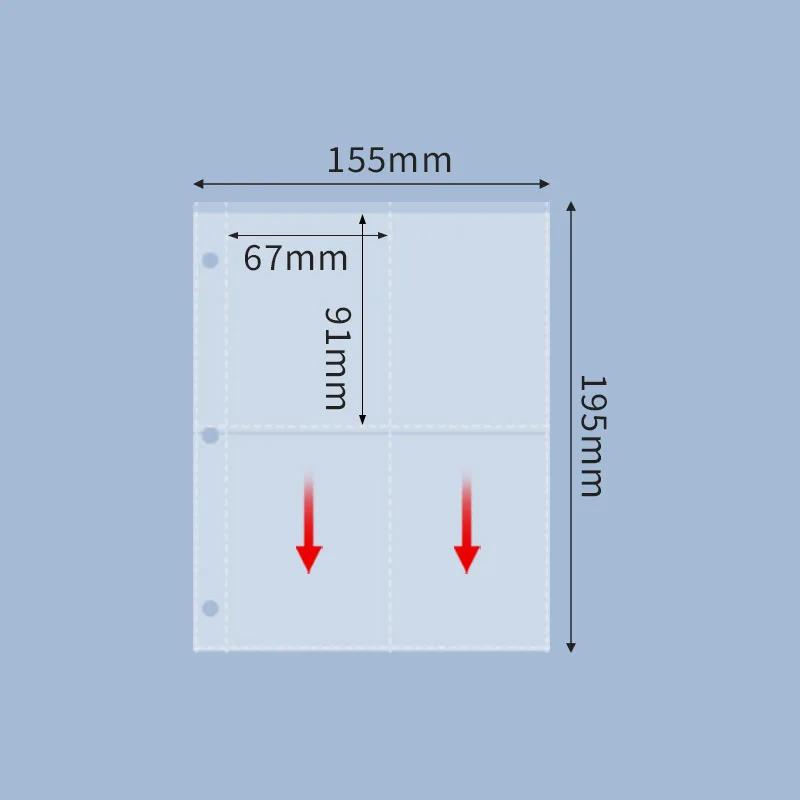 50 listů 900 kapes Obaly na baseballové karty Oboustranný 9-kapesní pořadač na sběratelské karty Listy ochrany listů pro herní karty