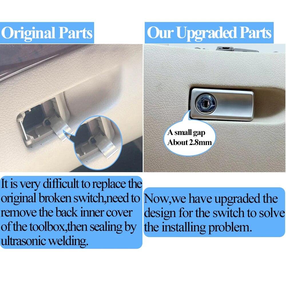 Upgraded Car Toolbox Glove Box Switch Latch Handle Cover Lid Lock Replacement For Benz GL ML GLE GLS W166 W292 1666800491