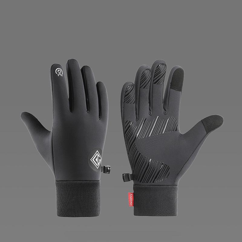 Full Finger Cycling Gloves Winter Gloves Mens Anti Slip Thermal Windproof Mittens