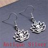 Boucles d'oreilles Symbole Om Yoga Vintage Boucles d'oreilles Mode Pour Femmes Apprêts de Fabrication de Bijoux DIY