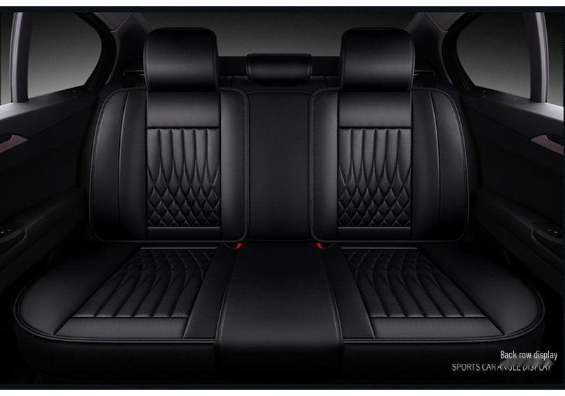 Universal Leather Car Seat Cover Set for Suzuki Tianyu SX4 Hatchback - Full Coverage, Four Seasons Use