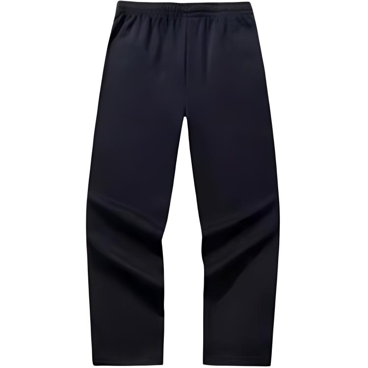 Anta Casual Simple Solid Color Straight Leg Warm Knitted Sports Pants Women Bottoms Basic-Black 162448325RN-2